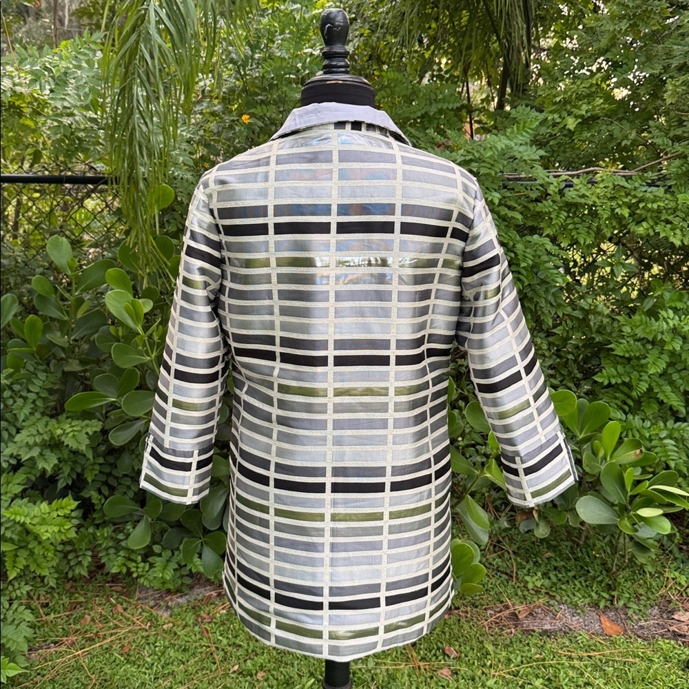 Grace Chuang metallic jacket, size Large - Picture 4 of 6